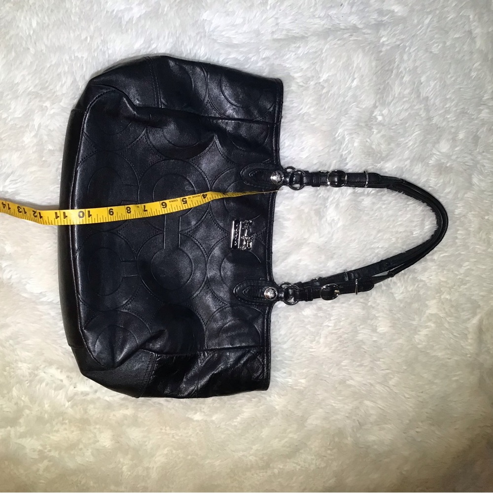 Coach black leather shoulder bag - Picture 7 of 8